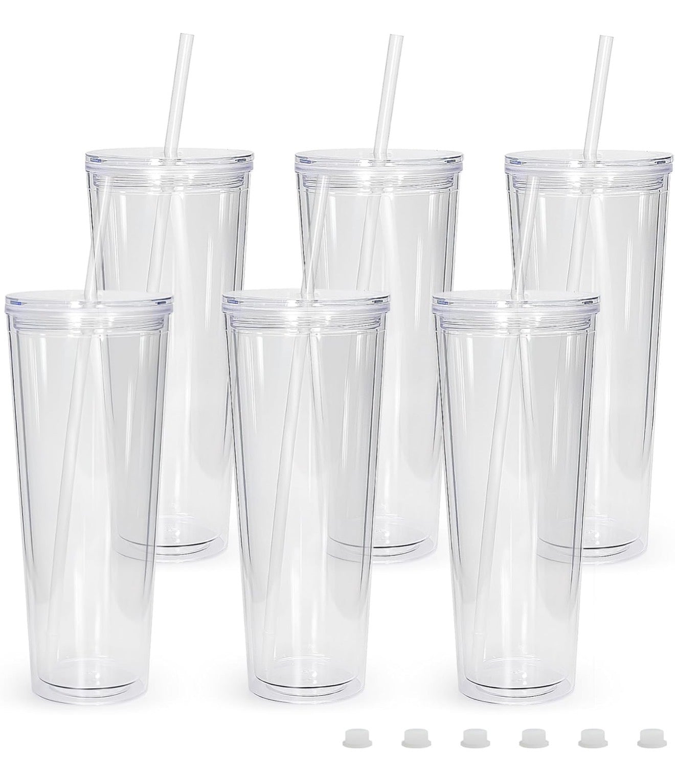24oz Acrylic Snow Globe Tumblers